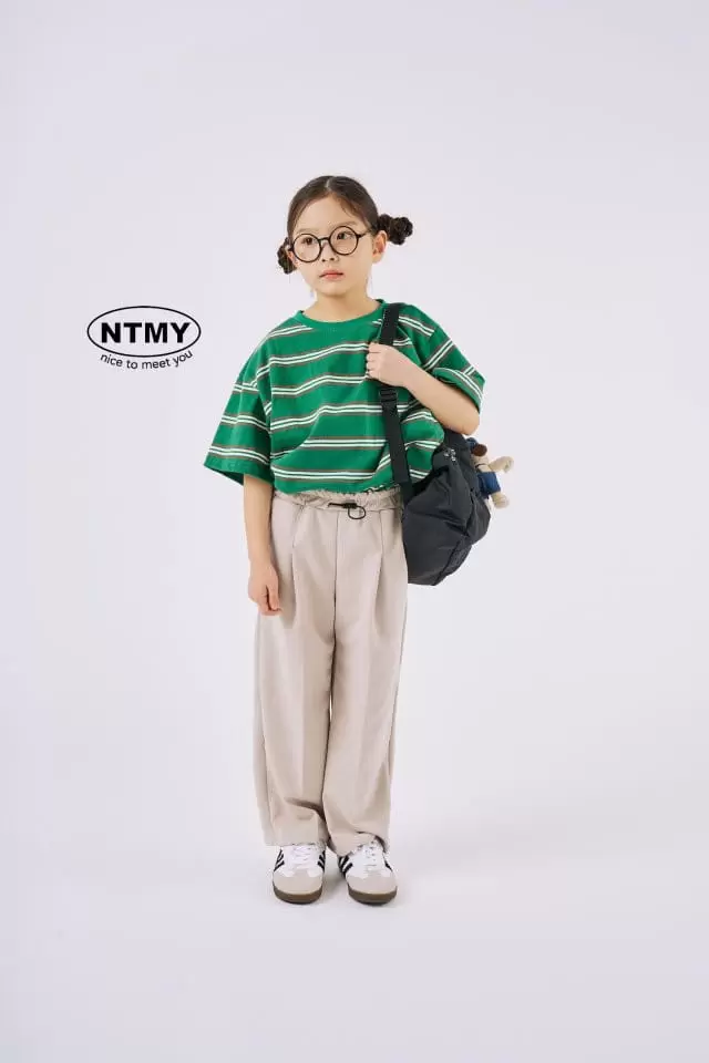 Nice To Meet You - Korean Children Fashion - #todddlerfashion - Benz String Pants - 11
