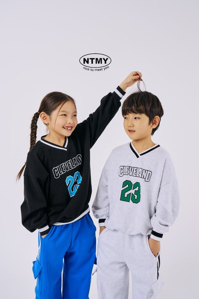 Nice To Meet You - Korean Children Fashion - #todddlerfashion - 23 V Neck Sweatshiet - 2