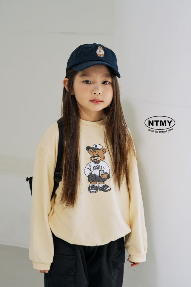 Nice To Meet You - Korean Children Fashion - #toddlerclothing - R Bear Sweatshirt - 5
