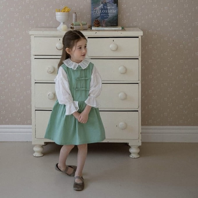 Nounou - Korean Children Fashion - #childrensboutique - Ribbon One-Piece