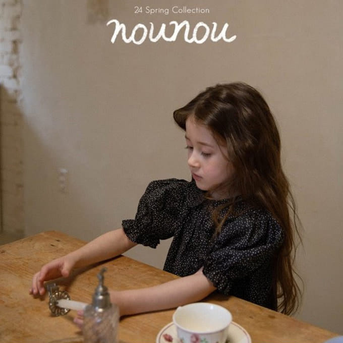 Nounou - Korean Children Fashion - #minifashionista - Dot Blouse
