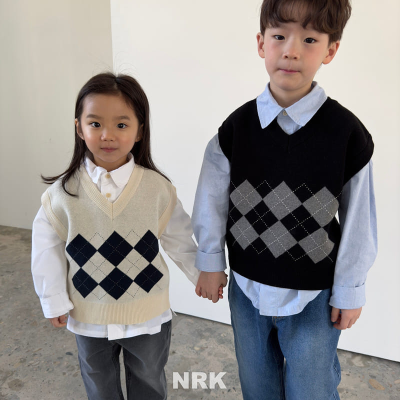 Nrk - Korean Children Fashion - #Kfashion4kids - C Argyle Vest - 6