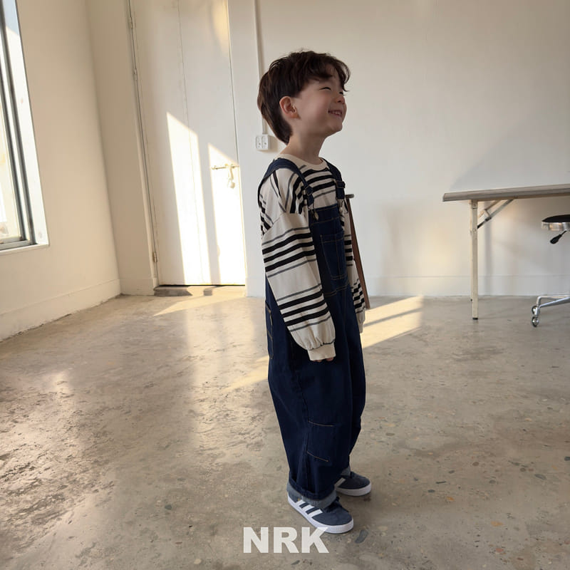 Nrk - Korean Children Fashion - #childofig - Denim Dungarees Pants - 8