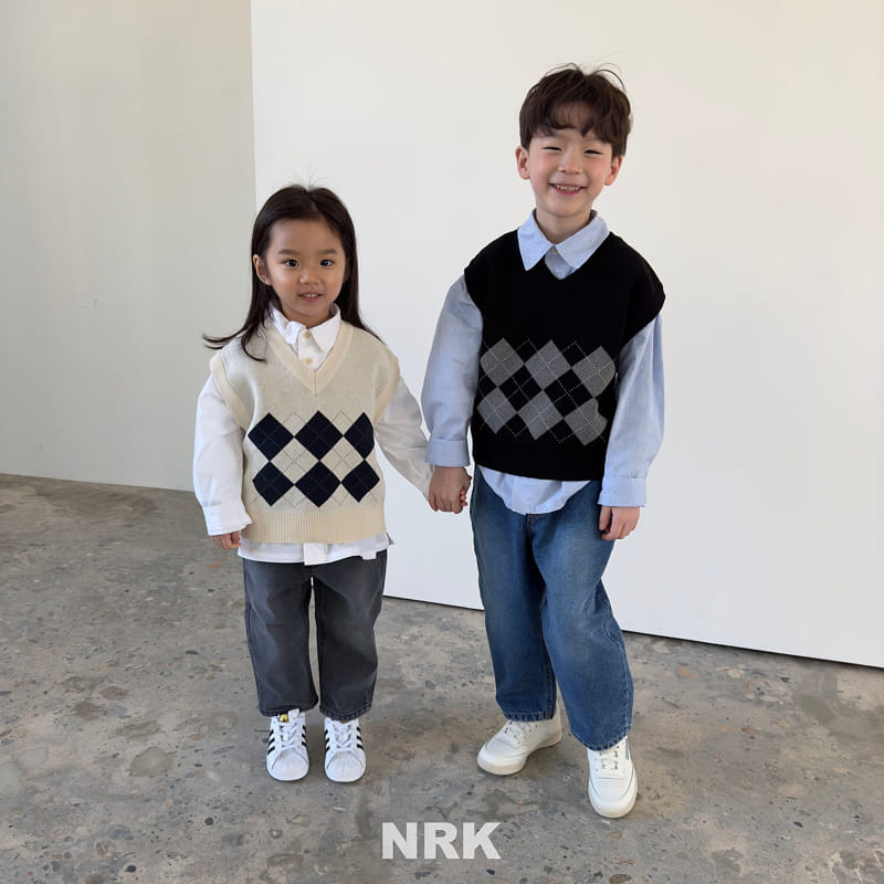 Nrk - Korean Children Fashion - #minifashionista - C Argyle Vest - 9