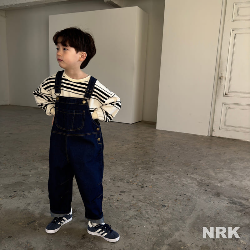 Nrk - Korean Children Fashion - #stylishchildhood - Denim Dungarees Pants - 7