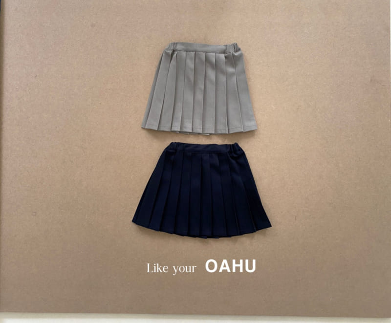 O'Ahu - Korean Children Fashion - #Kfashion4kids - Flat Pleats Skirt