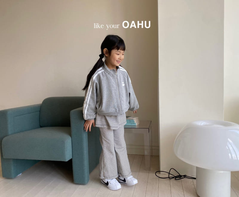 O'Ahu - Korean Children Fashion - #Kfashion4kids - Sugar Line Short Zip Up - 3
