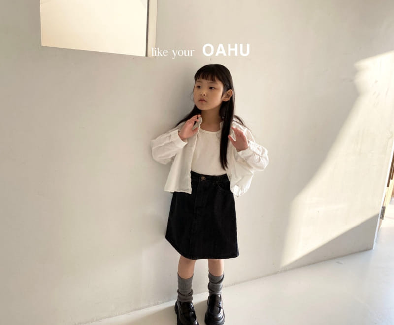 O'Ahu - Korean Children Fashion - #designkidswear - Ginger Denim Skirt - 9