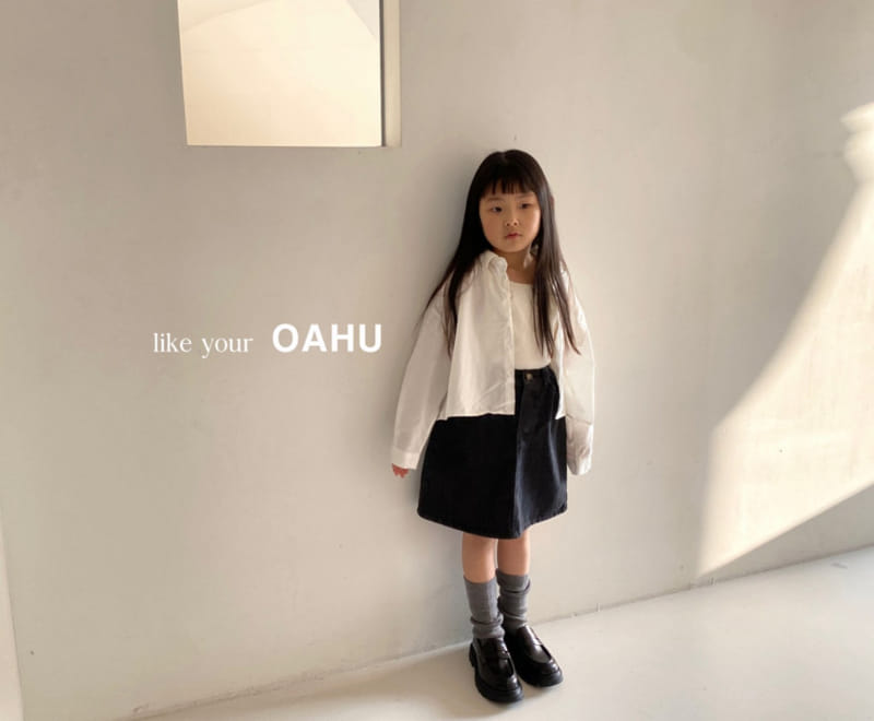 O'Ahu - Korean Children Fashion - #discoveringself - Ginger Denim Skirt - 10