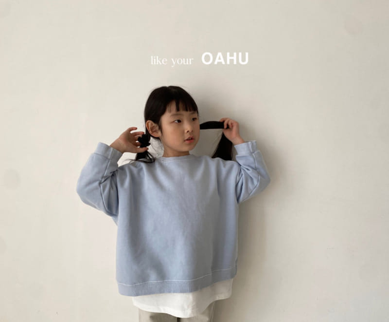 O'Ahu - Korean Children Fashion - #discoveringself - Adult Fuzzy Dyeing Sweatshirt - 4