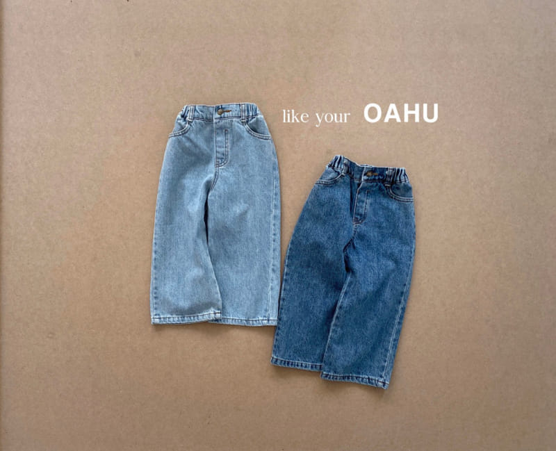 O'Ahu - Korean Children Fashion - #kidzfashiontrend - View Wide Denim Pants - 2