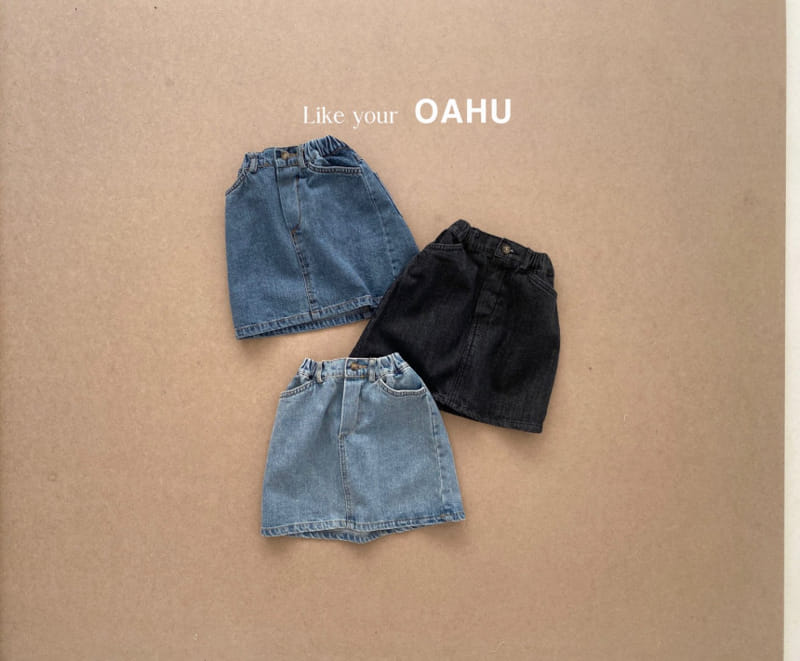 O'Ahu - Korean Children Fashion - #magicofchildhood - Ginger Denim Skirt