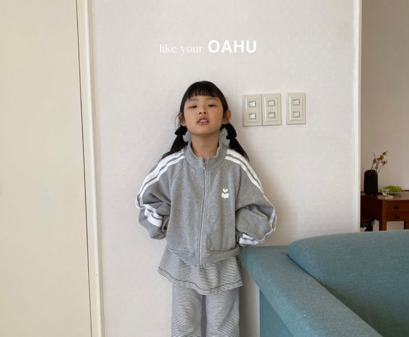 O'Ahu - Korean Children Fashion - #magicofchildhood - Sugar Line Short Zip Up - 5