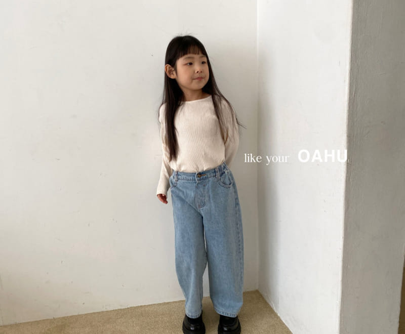 O'Ahu - Korean Children Fashion - #magicofchildhood - View Wide Denim Pants - 5