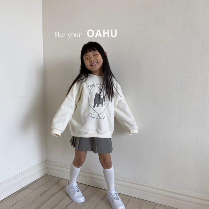O'Ahu - Korean Children Fashion - #prettylittlegirls - Love Cat Sweatshirt