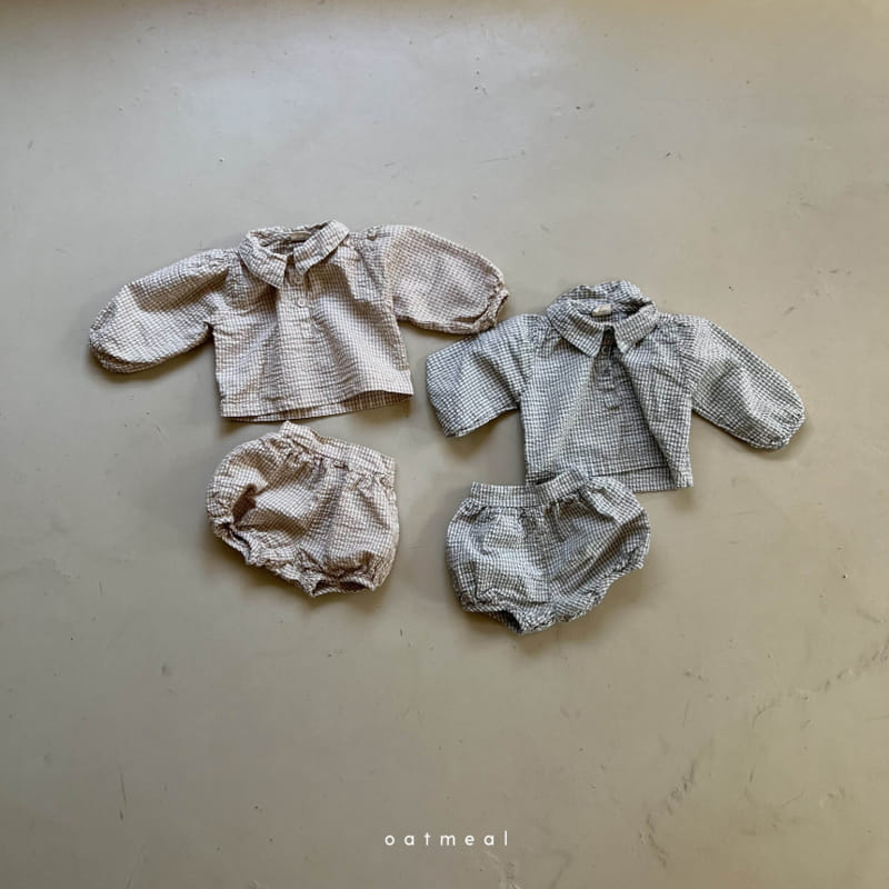 Oatmeal - Korean Baby Fashion - #onlinebabyboutique - Milro Bloomers