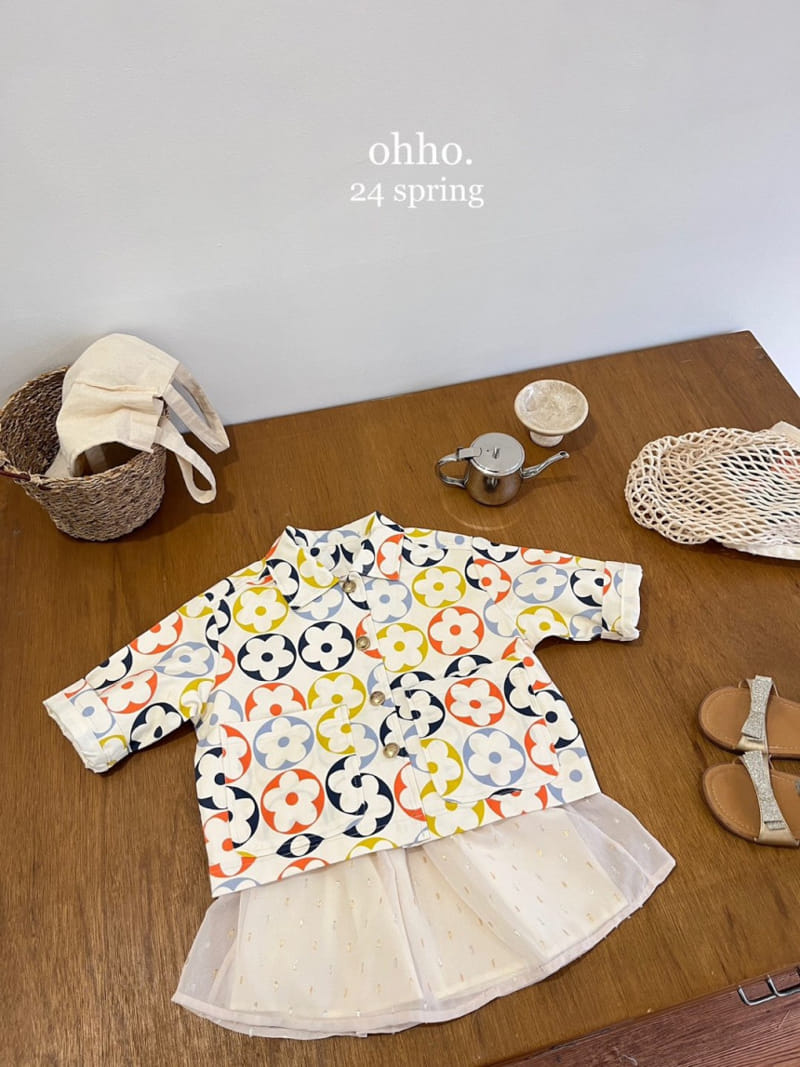 Ohho - Korean Children Fashion - #childrensboutique - Coco Pattern Jacket - 6