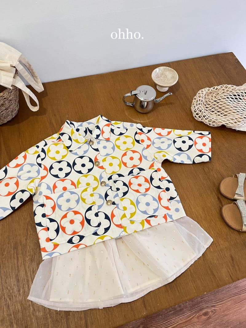 Ohho - Korean Children Fashion - #designkidswear - Coco Pattern Jacket - 7