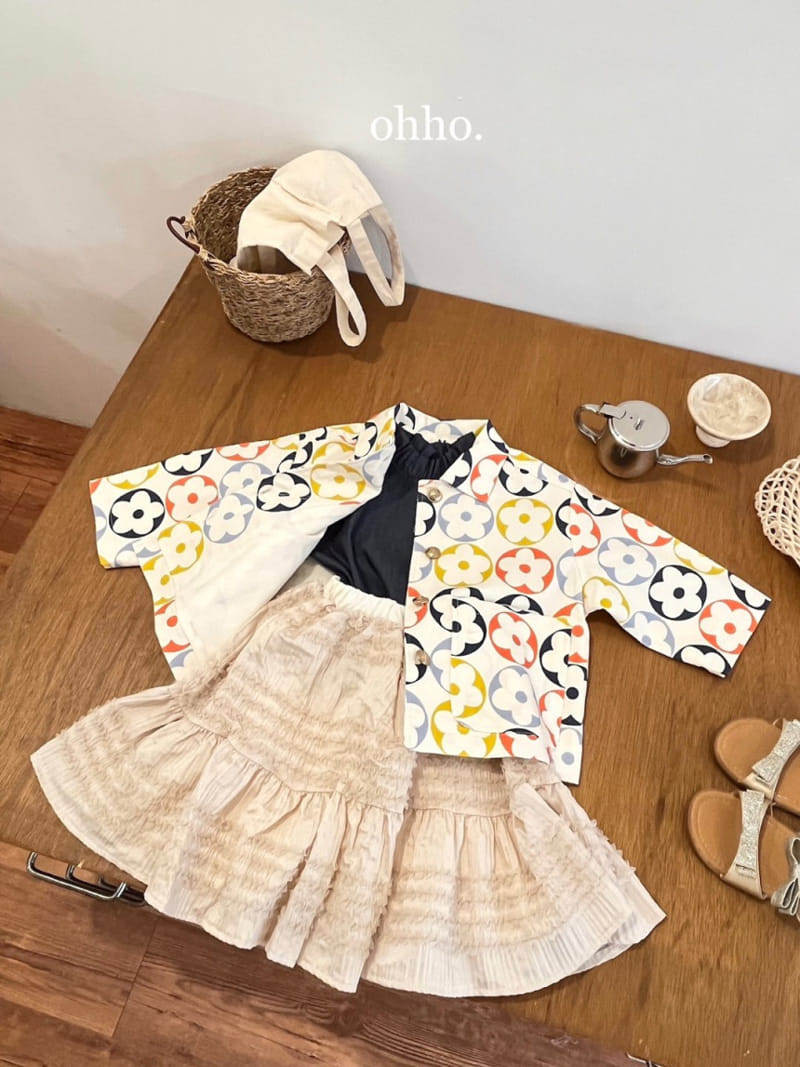 Ohho - Korean Children Fashion - #stylishchildhood - Blossom Sha Skirt - 10