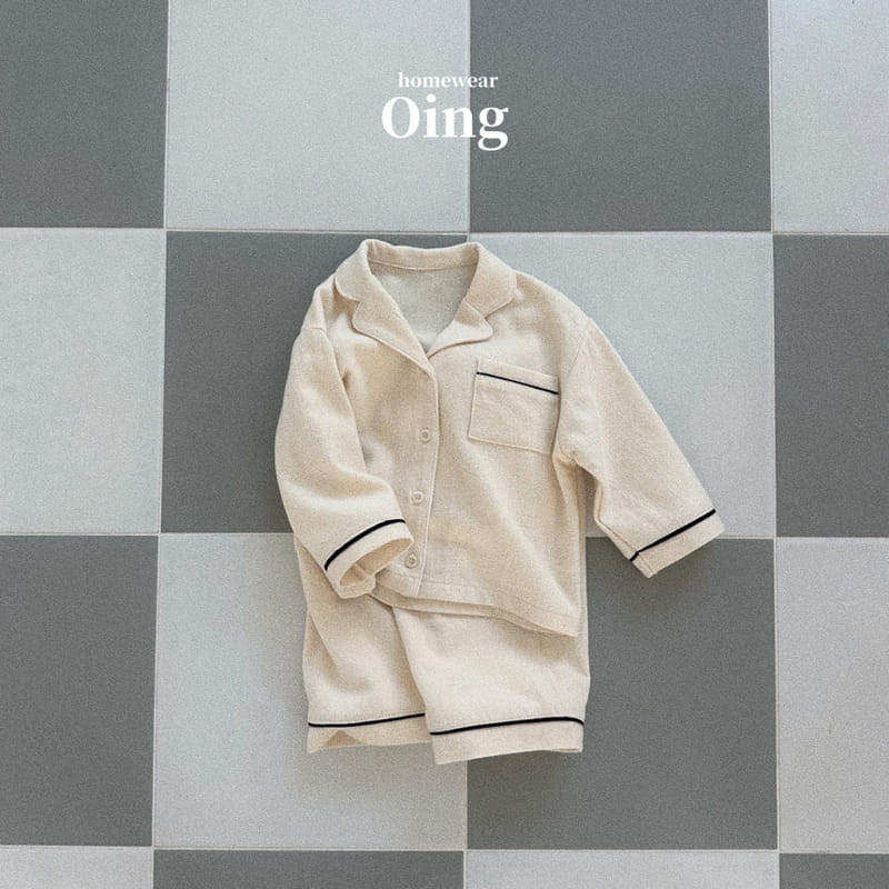 Oing - Korean Children Fashion - #childofig - Milky Pajama Top Bottom Set - 3