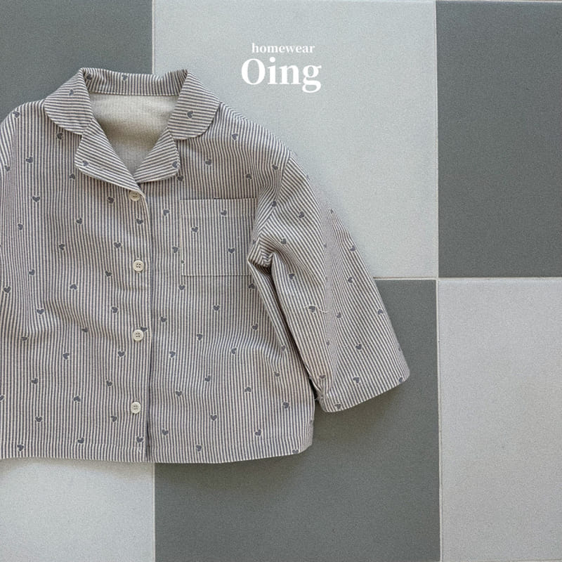 Oing - Korean Children Fashion - #designkidswear - Toy Pajama Top Bottom Set - 11