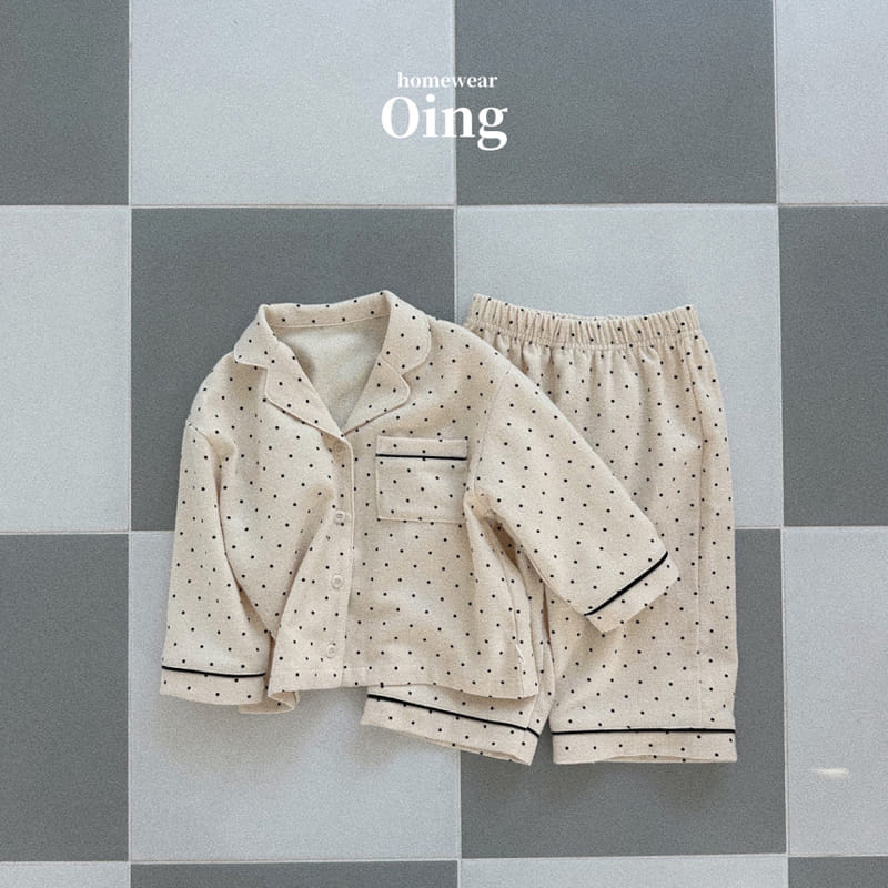 Oing - Korean Children Fashion - #fashionkids - Milky Pajama Top Bottom Set - 8