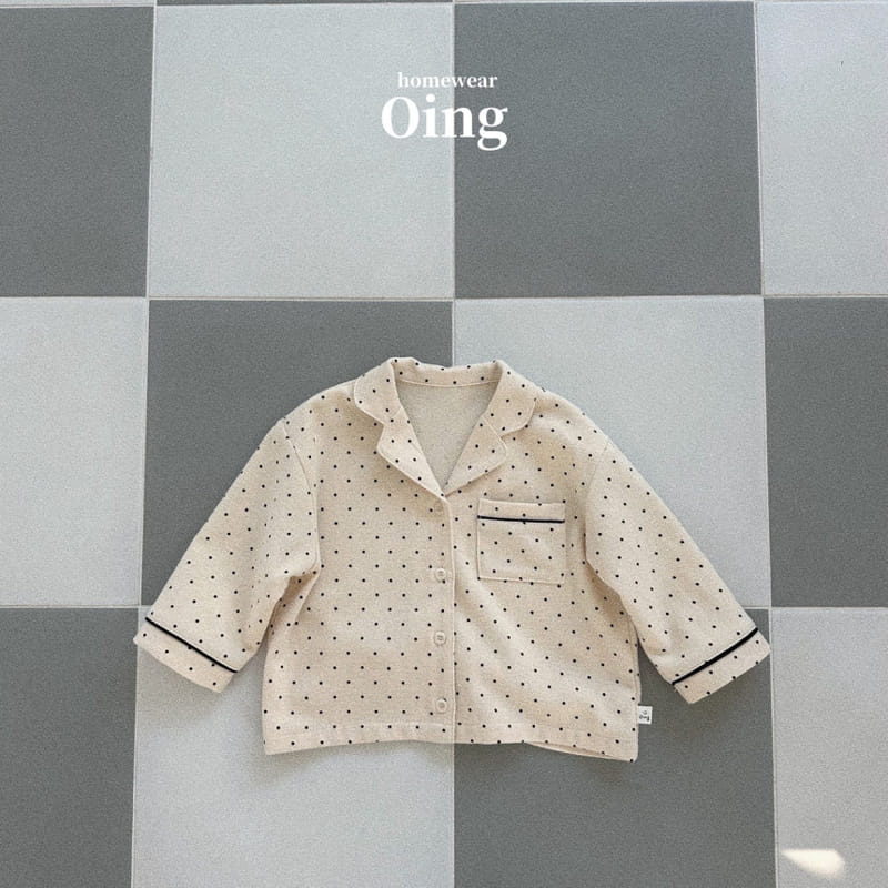 Oing - Korean Children Fashion - #kidsshorts - Milky Pajama Top Bottom Set - 9