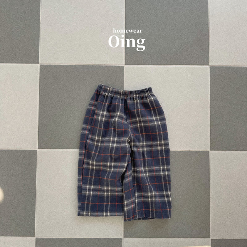 Oing - Korean Children Fashion - #kidsstore - Sen Check Sleep Pants - 5