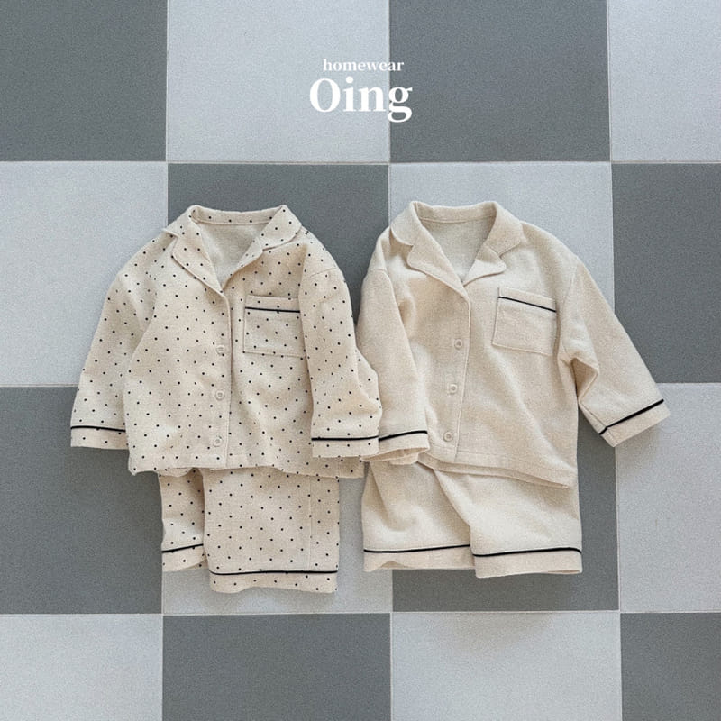 Oing - Korean Children Fashion - #minifashionista - Milky Pajama Top Bottom Set