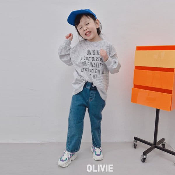 Olivie - Korean Children Fashion - #kidzfashiontrend - Rise Denims Pants