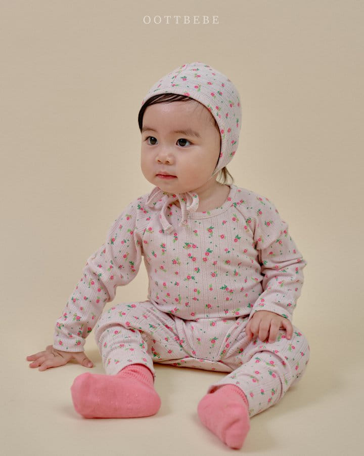 Oott Bebe - Korean Baby Fashion - #babyclothing - Blossome 3 Piece Set
