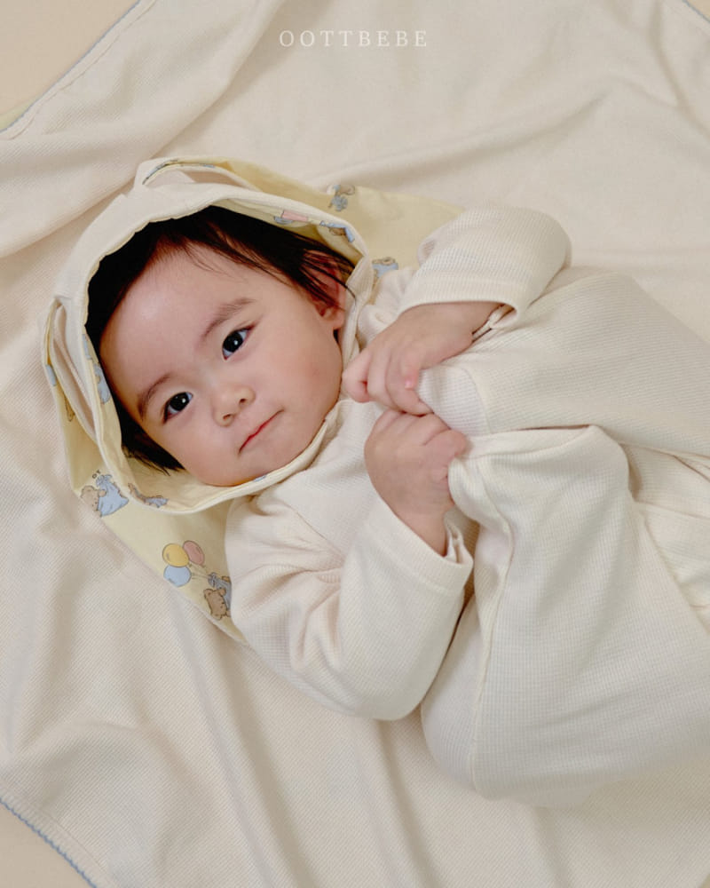 Oott Bebe - Korean Baby Fashion - #babygirlfashion - Oott Balloon Reversible Blanket - 2