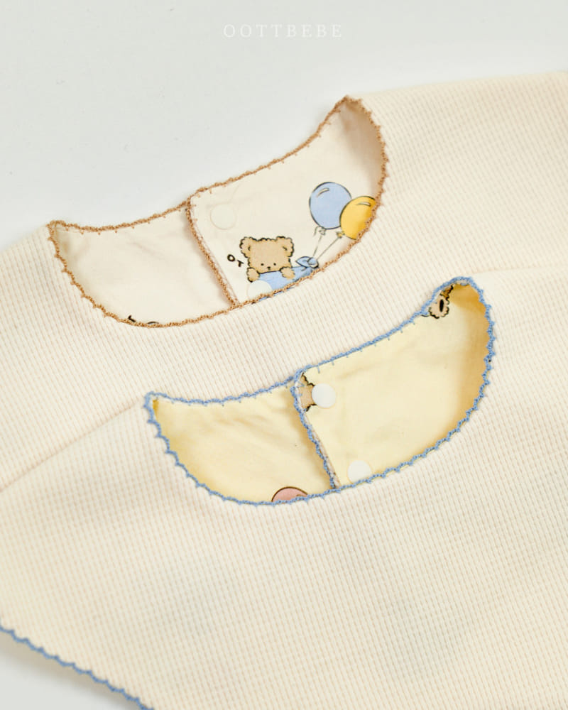 Oott Bebe - Korean Baby Fashion - #babyoninstagram - Oott Balloon Bib - 5