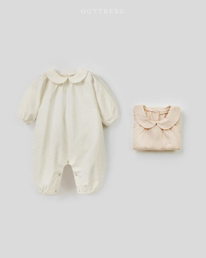 Oott Bebe - Korean Baby Fashion - #babyoninstagram - Petite Collar Body Suit - 2