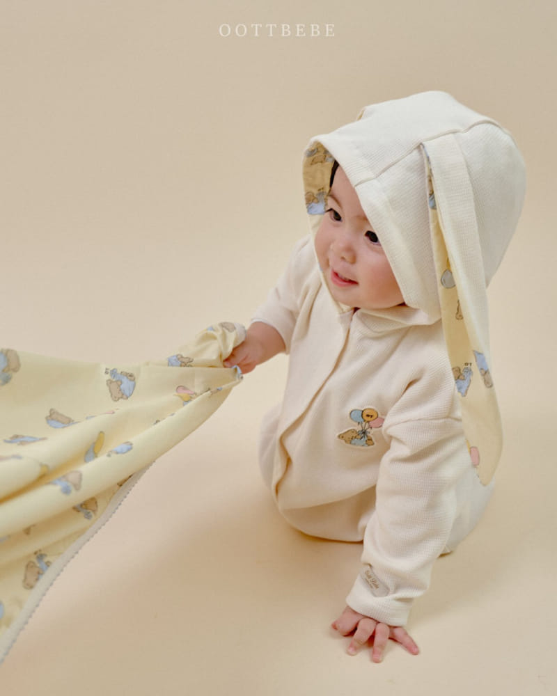 Oott Bebe - Korean Baby Fashion - #babyoutfit - Oott Balloon Reversible Blanket - 6