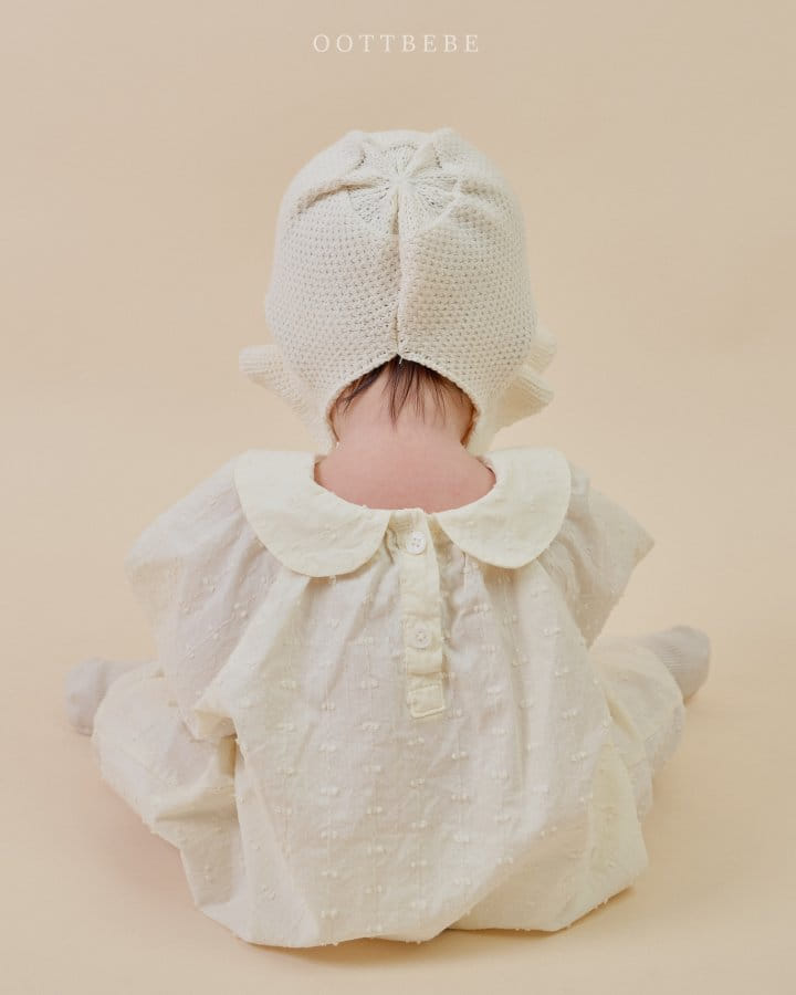 Oott Bebe - Korean Baby Fashion - #babywear - Petite Collar Body Suit - 6
