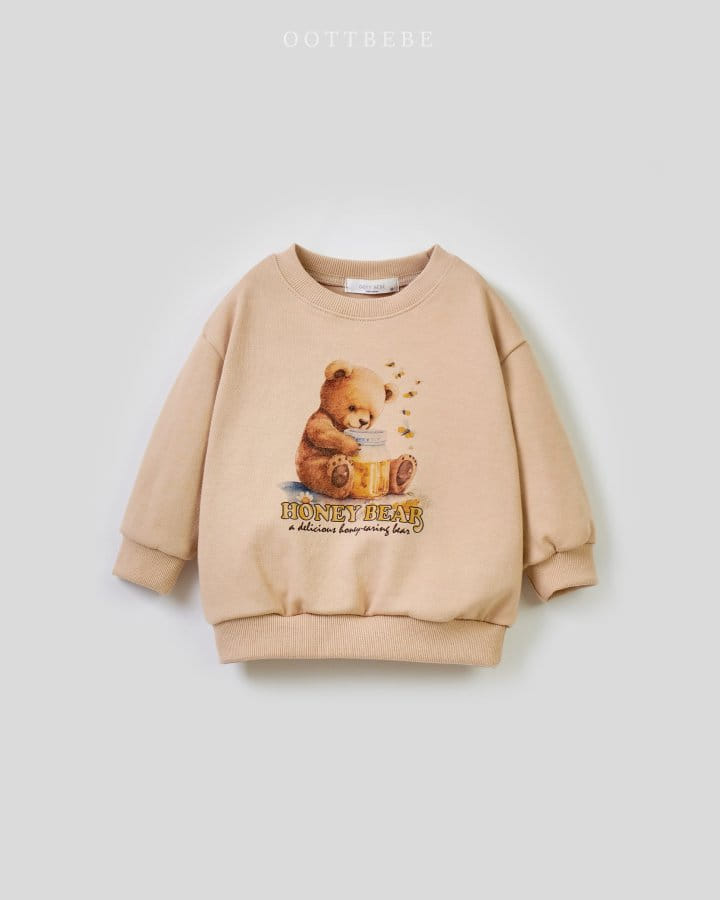 Oott Bebe - Korean Children Fashion - #Kfashion4kids - Honey Bear Sweatshirt - 10