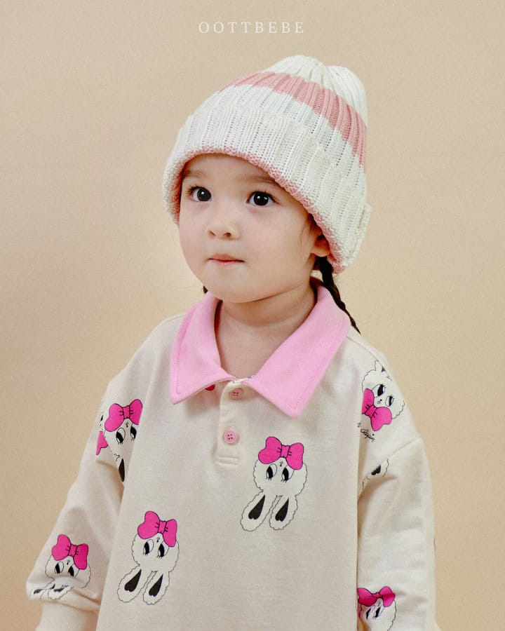 Oott Bebe - Korean Children Fashion - #childofig - Rabbit Collar One-Piece - 11