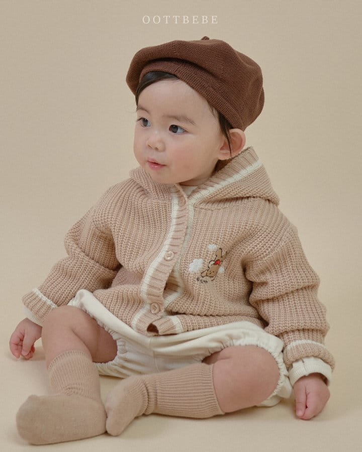 Oott Bebe - Korean Children Fashion - #childofig - Cloud Hoody Knit Cardigan - 5