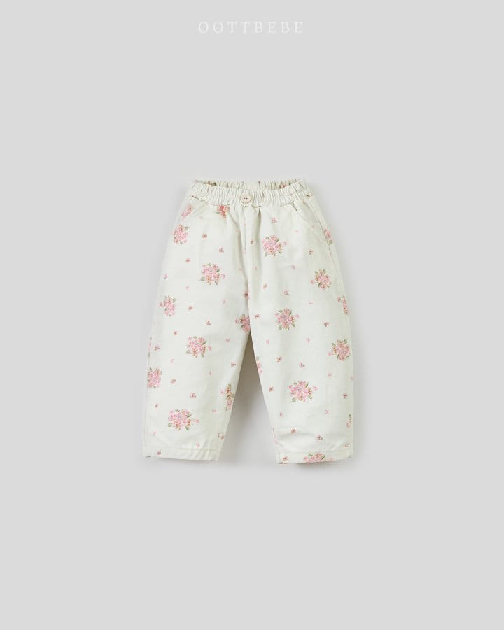 Oott Bebe - Korean Children Fashion - #childrensboutique - Remi Flower Pants - 2