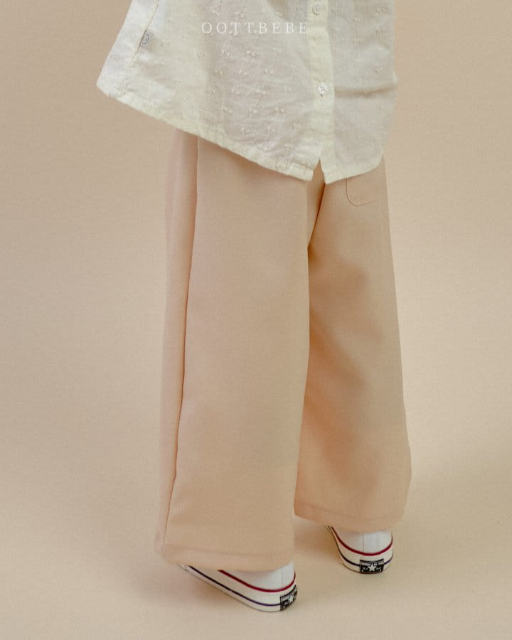 Oott Bebe - Korean Children Fashion - #childrensboutique - Lapping Wide Pants - 7
