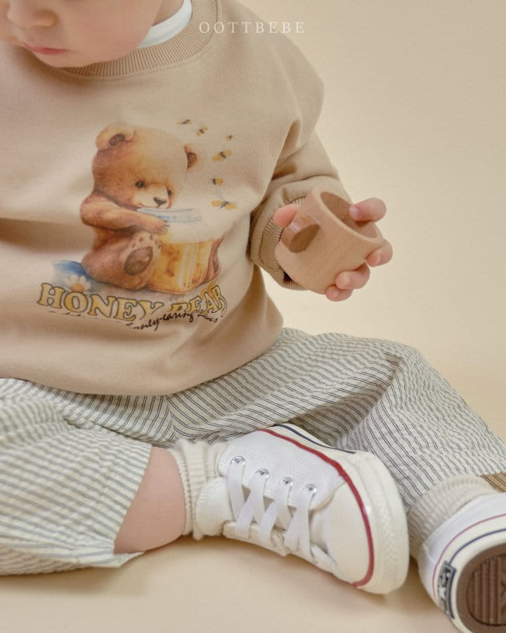 Oott Bebe - Korean Children Fashion - #childrensboutique - Honey Bear Sweatshirt - 4