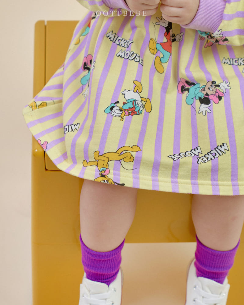 Oott Bebe - Korean Children Fashion - #designkidswear - World D One-Piece - 9