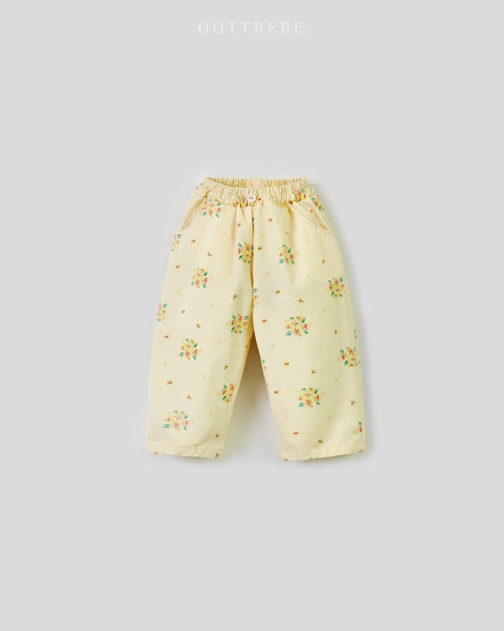 Oott Bebe - Korean Children Fashion - #designkidswear - Remi Flower Pants - 3