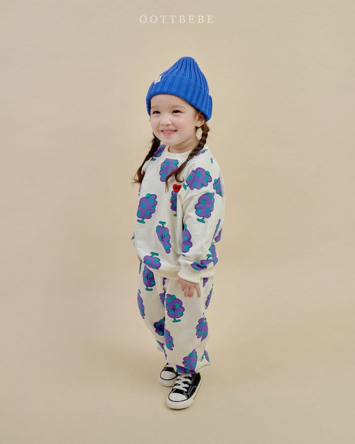 Oott Bebe - Korean Children Fashion - #discoveringself - Heart Grape Top Bottom Set - 10