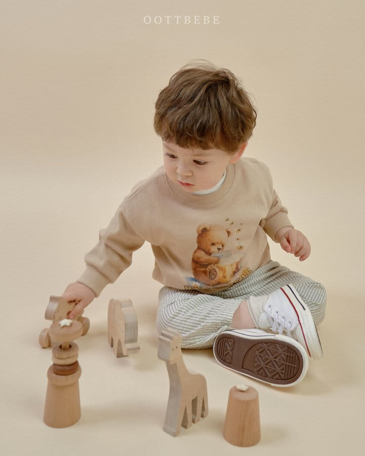 Oott Bebe - Korean Children Fashion - #discoveringself - Honey Bear Sweatshirt - 5