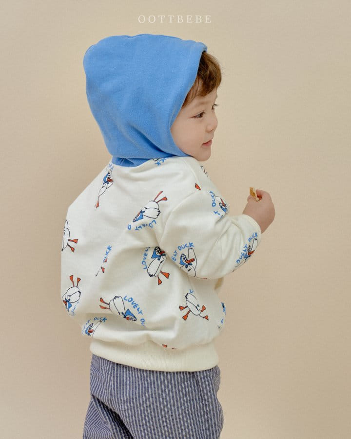 Oott Bebe - Korean Children Fashion - #designkidswear - Duck Hoody Sweatshirt - 4