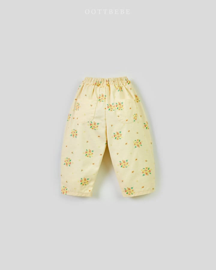 Oott Bebe - Korean Children Fashion - #designkidswear - Remi Flower Pants - 4