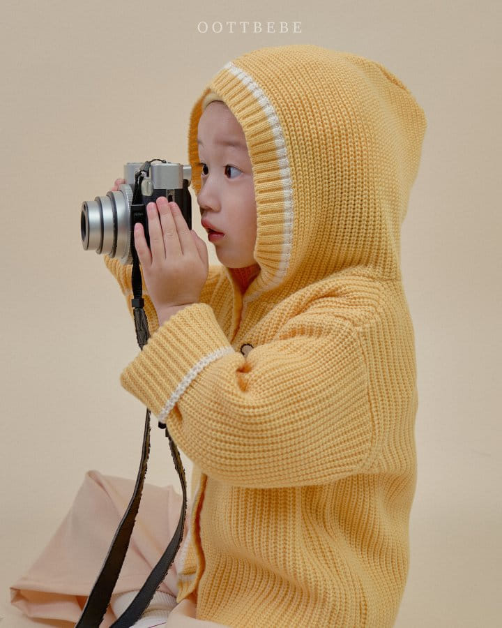 Oott Bebe - Korean Children Fashion - #fashionkids - Cloud Hoody Knit Cardigan - 10