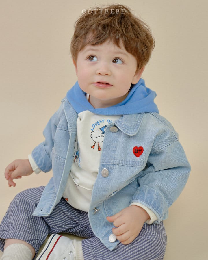 Oott Bebe - Korean Children Fashion - #fashionkids - Duck Hoody Sweatshirt - 5